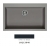 Zlewozmywak Elleci QUADRA 130 granitek G40 full black LGQ13040